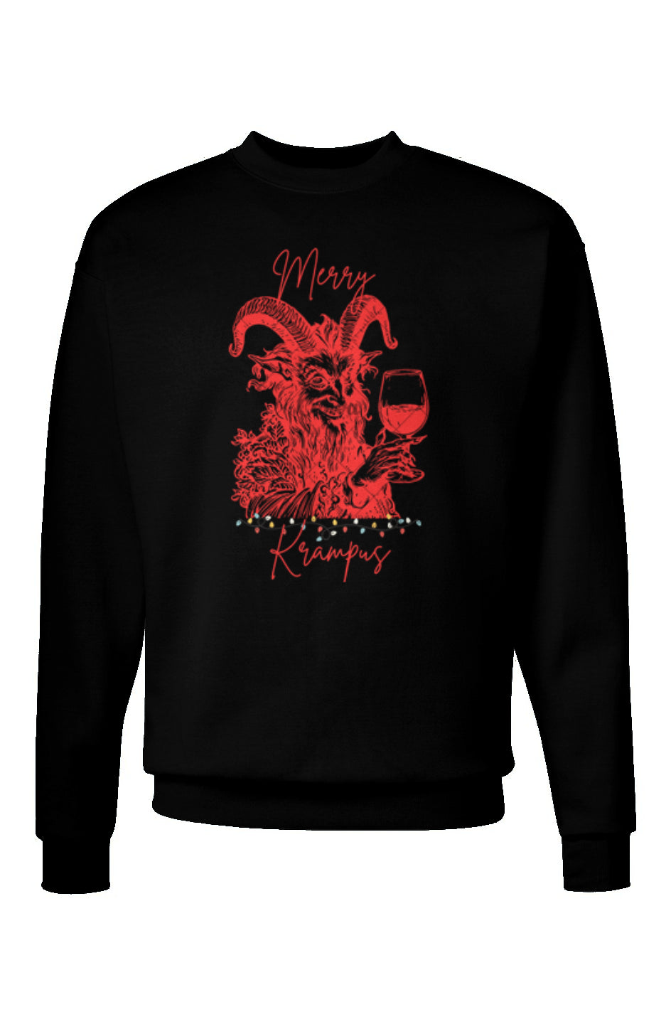 Merry Krampus Ecosmart® Crewneck Sweatshirt